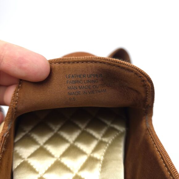 BIRDIES Starling Flat Chestnut Suede Smoking Slipper Old Money Quiet Luxury Boho - Picture 10 of 10